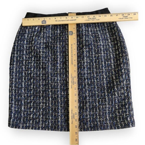WHBM WHITE HOUSE BLACK MARKET BLUE BLACK CAREER SKIRT SIZE 10 - Picture 5 of 8